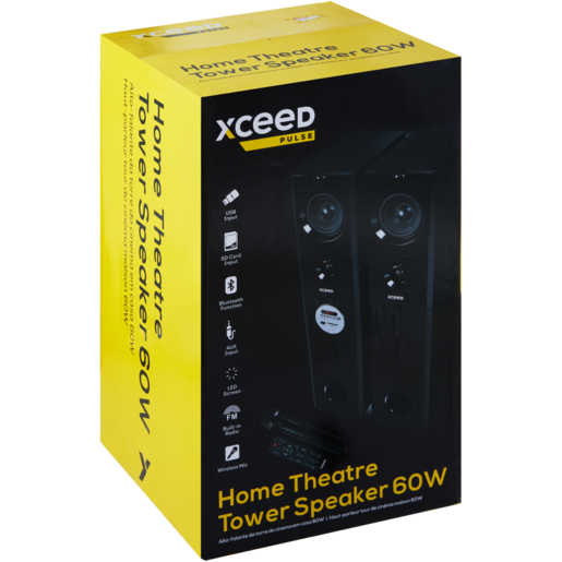 Xceed Pulse Home Theatre Tower Speakers 2 x 30W