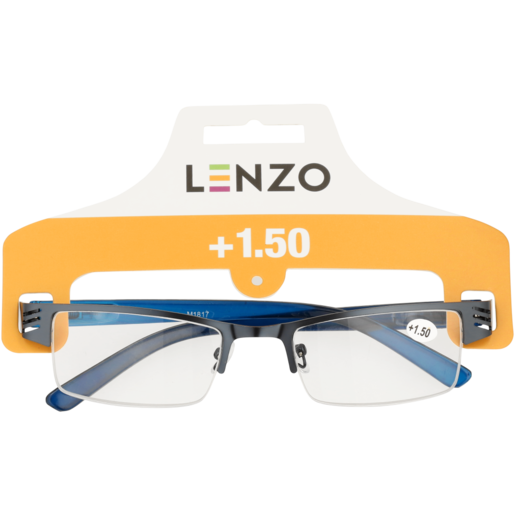 Lenzo +1.5 Metal Top Reading Glasses