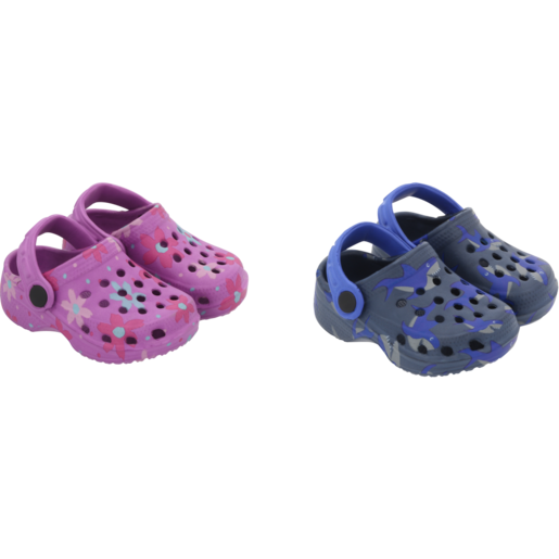 Printed Baby Comfo Clog Sandals Size 1-4 (Assorted Item - Supplied At Random)