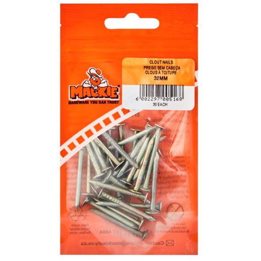 Mackie Clout Nail 32mm 30 Pack
