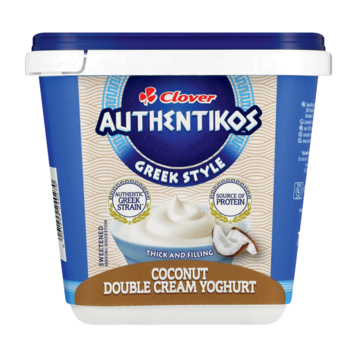 Clover Authentikos Coconut Double Cream Yoghurt 750g
