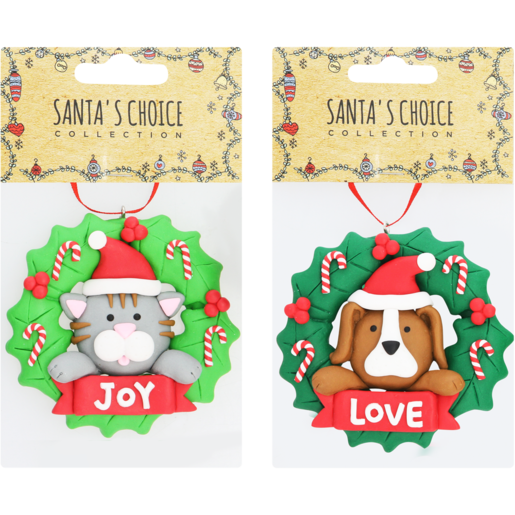 Santa's Choice Christmas Wreath Decoration (Assorted Item - Supplied At Random)​​