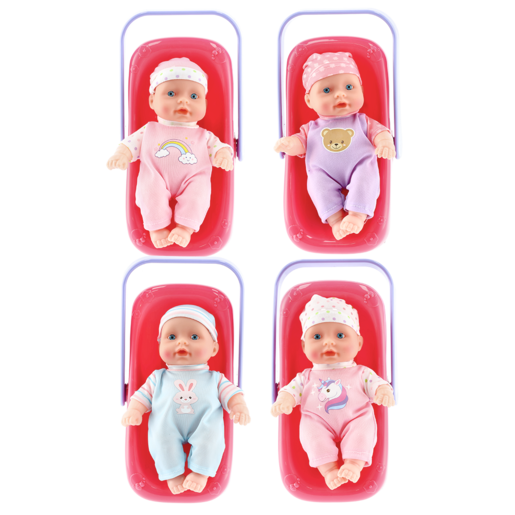 Baby Cutie Baby Doll With Carrier 20cm (Assorted Item - Supplied At Random)