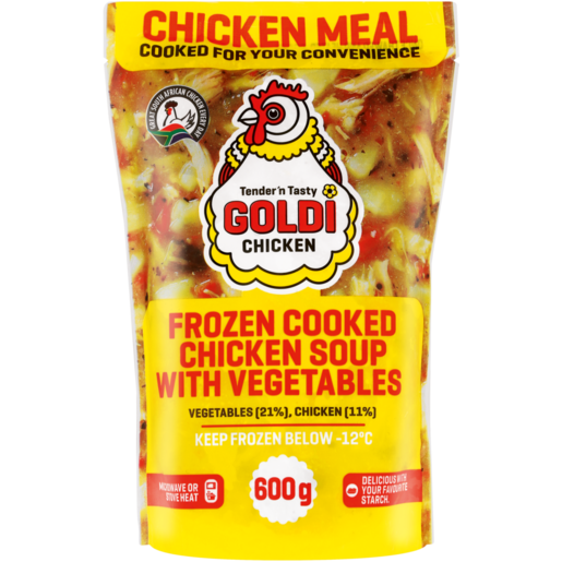 Goldi Chicken Soup With Vegetables Frozen Ready Meal 600g