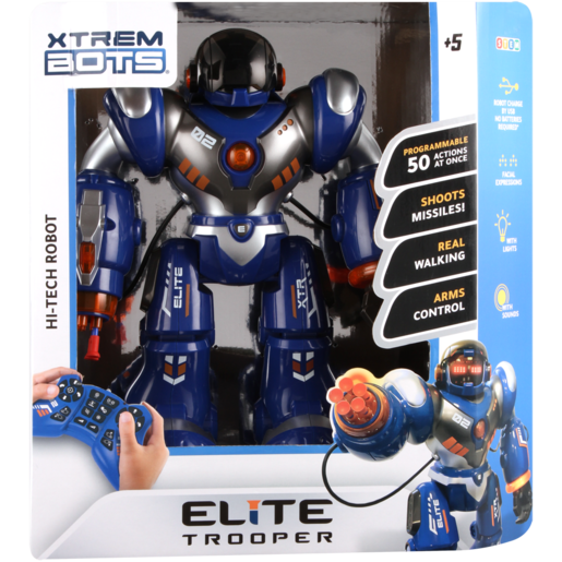 Xtrem Bots Elite Trooper Hi-Tech Robot Toy 3 Years +