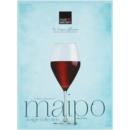 Royal Leerdam Maipo Red Wine Glass Set 4 Piece