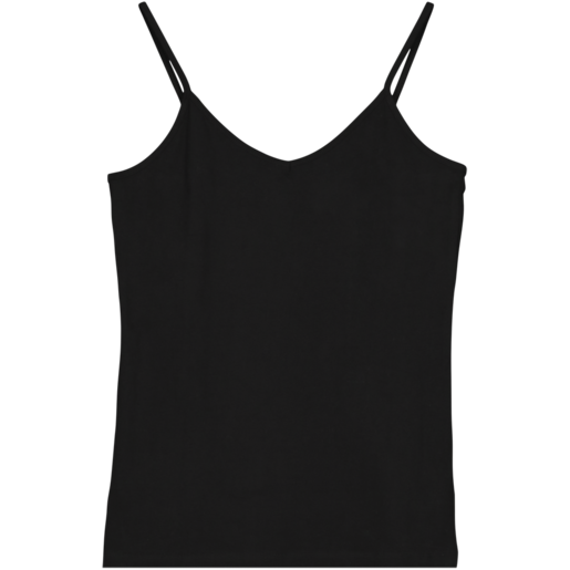 Every Wear Ladies Black Strappy Vest S-XXL