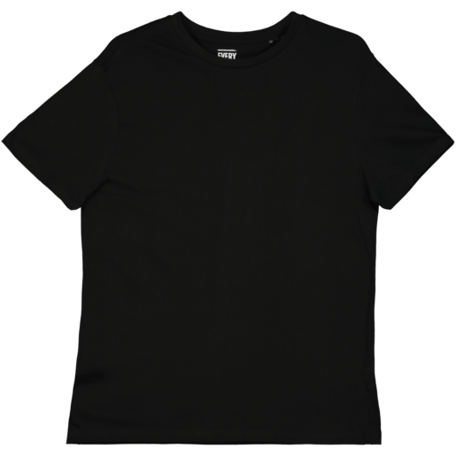 Every Wear Mens Black Crewneck T-Shirt S-XXL