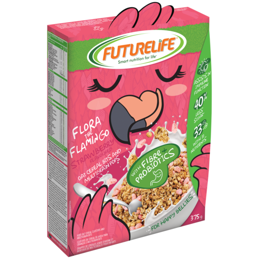 Futurelife Flora The Flamingo Strawberry Flavoured Oat & Multigrain Cereal 375g