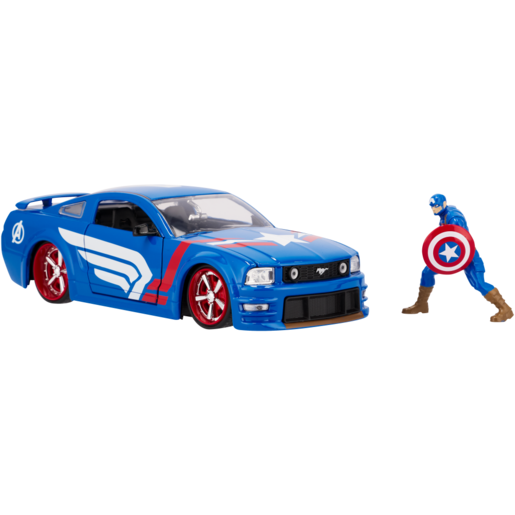 Jada Captain America & 2006 Ford Mustang 1:24