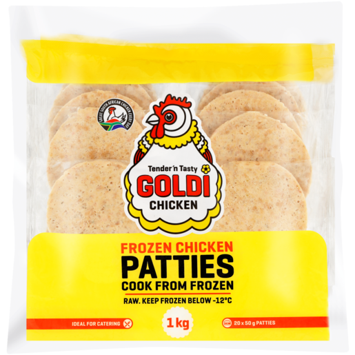 Goldi Chicken Frozen Chicken Patties 1kg