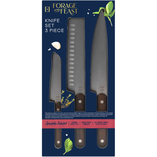 Forage And Feast Cutting Knife Set 3 Piece