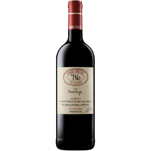 Odd Bins 716 Pinotage Red Wine Bottle 750ml