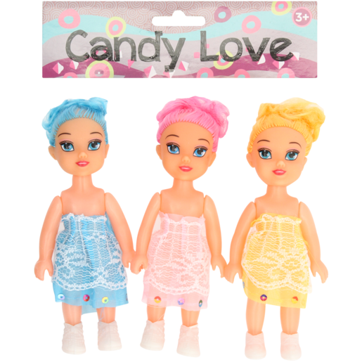 Candy Love Dolls 3 Pack (Assorted Product - Single Item)