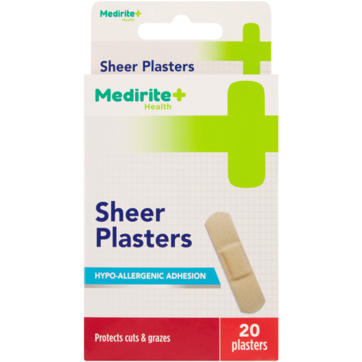 Medirite Sheer Plasters 20 Pack
