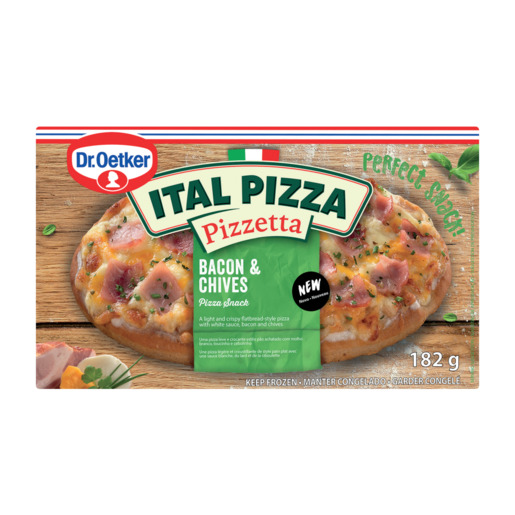 Dr. Oetker Frozen Ital Pizza Pizzetta Bacon & Chives Pizza 182g