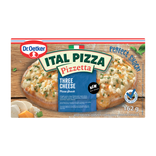 Dr. Oetker Frozen Ital Pizza Pizzetta Three Cheese Pizza 162g