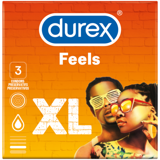 Durex Feels XL Condoms 3 Pack