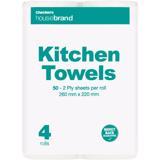 Hyper Value Checkers Housebrand Kitchen Towels 4 Pack