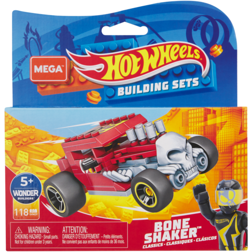 Mega Hot Wheels Construx Bone Shaker Toy Car 118 Piece