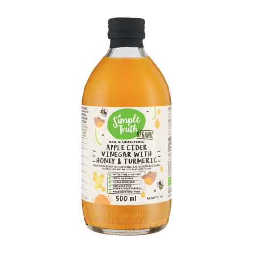 Simple Truth Apple Cider Vinegar With Honey & Tumeric 500ml