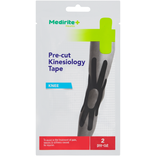 Medirite Pre-Cut Kinesiology Knee Tape 2 Pack