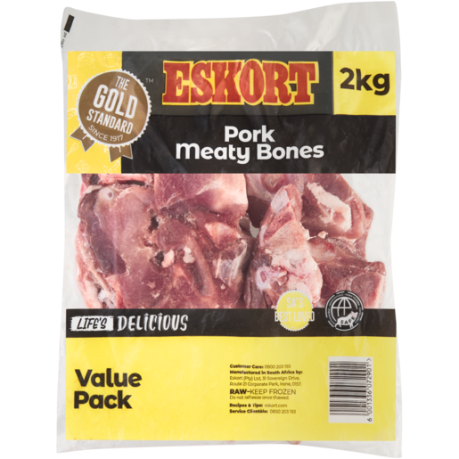 Eskort Frozen Pork Meaty Bones 2kg