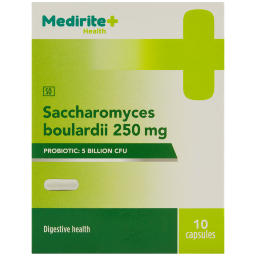 Medirite Saccharomyces Boulardi Probiotic Capsules 10 Pack