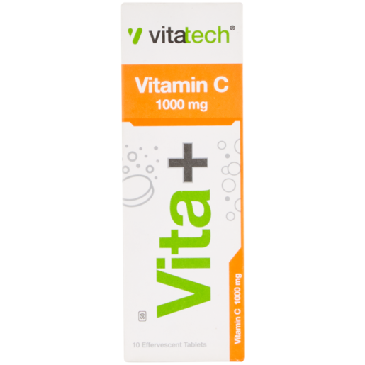 Vitatech Vita+ Vitamin C Effervescent 10 Tablets