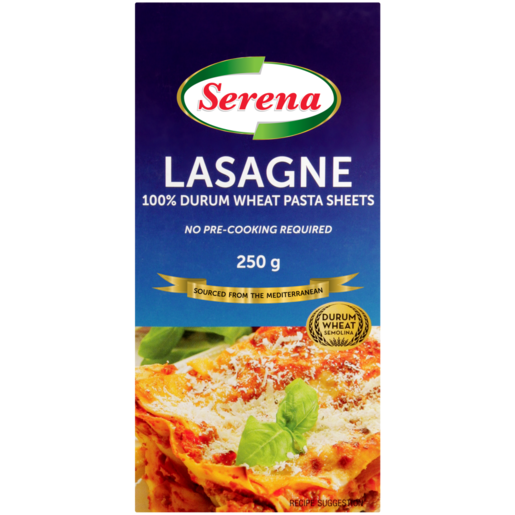 Serena Durum Wheat Semolina Lasagne Pasta Sheets 250g