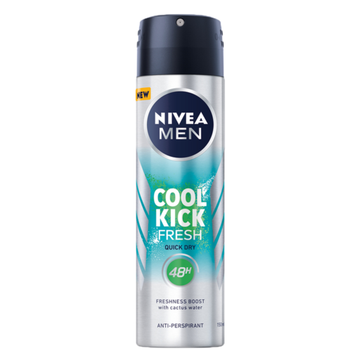 NIVEA For MEN Cool Kick Fresh 48 Hour Anti-Perspirant 150ml
