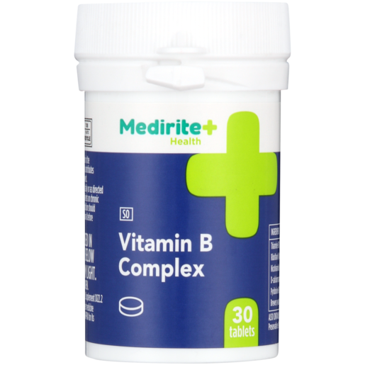 Medirite Vitamin B Complex Tablets 30 Pack