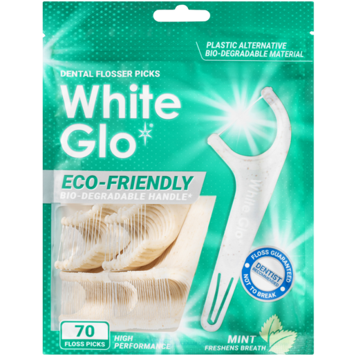 White Glo Dental Flosser Picks 70 Pack