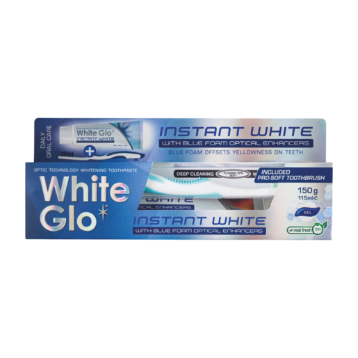 White Glo Instant White Toothpaste 150g