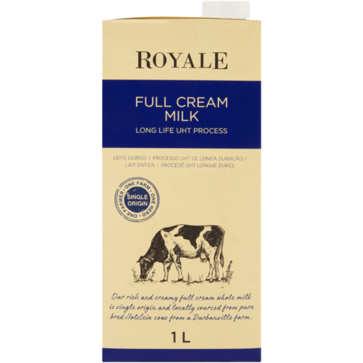 Royale Long Life UHT Full Cream Milk 1L
