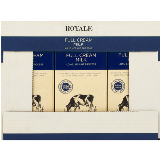 Royale Long Life UHT Full Cream Milk 6 x 1L