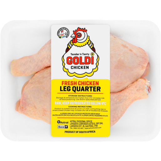 Goldi Chicken Fresh Quarter Leg Chicken Per kg