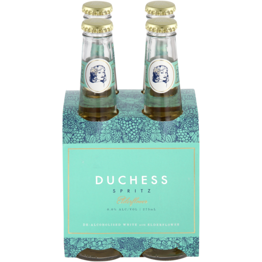 The Duchess Elderflower De-Alcoholised White Spritzer Bottles 4 x 275ml