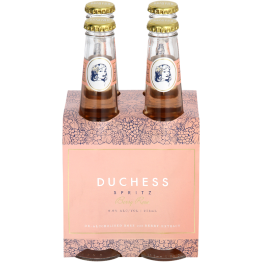 The Duchess Berry Rose De-Alcoholised Rose Spritzer Bottles 4 x 275ml