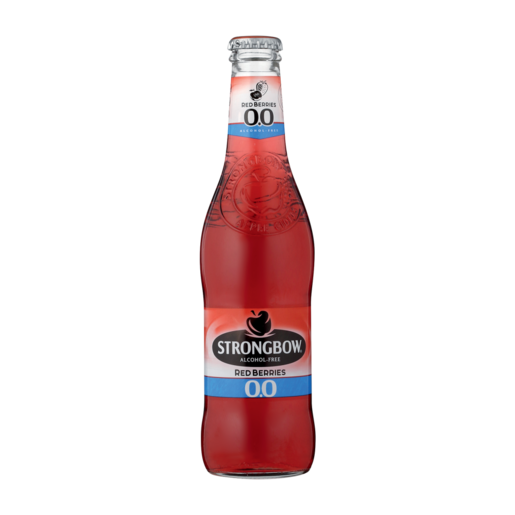 Strongbow Red Berries Flavoured Alcohol-Free Cider Bottle 330ml