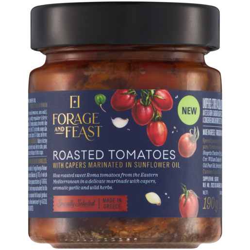 Forage And Feast Roasted Tomatoes With Capers 190g