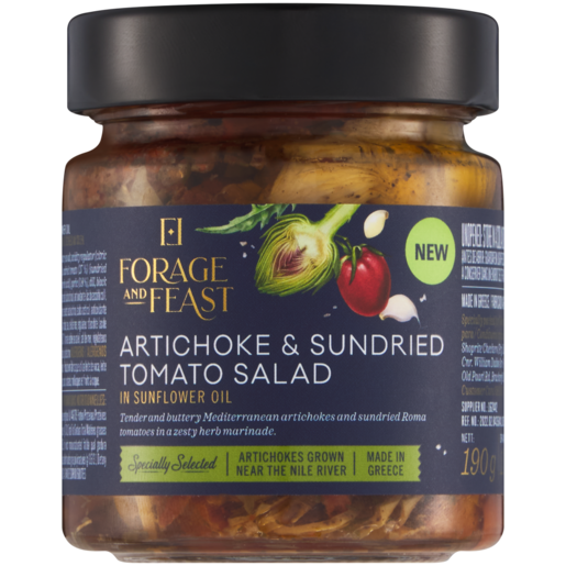 Forage And Feast Artichoke & Sundried Tomato Salad 190g