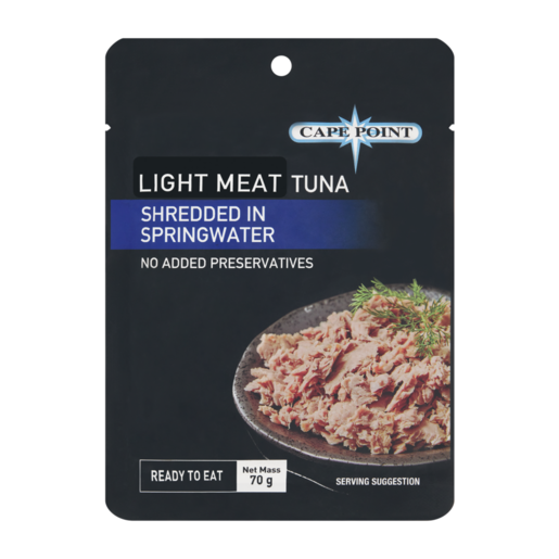 Cape Point Light Meat Tuna Shredded in Spring Water 70g
