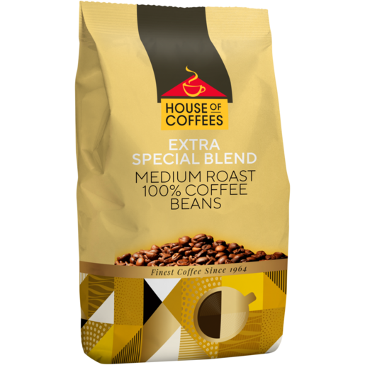 House of Coffees Brown Extra Special Blend Coffee Beans 1kg 