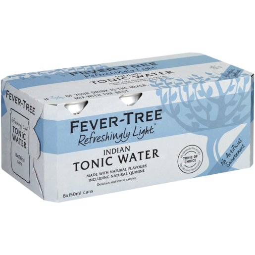 Fever-Tree Refreshingly Light Tonic Water Cans 8 x 150ml