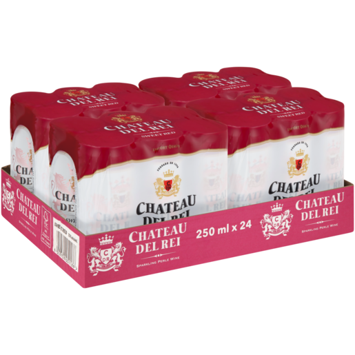 Chateau Del Rei Sparkling Sweet Red Cans 24 x 250ml