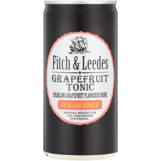 Fitch & Leedes Sugar Free Grapefruit Tonic Sparkling Drink 200ml