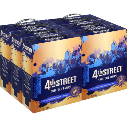 4th Street Late Harvest White Wine Boxes 6 x 3L
