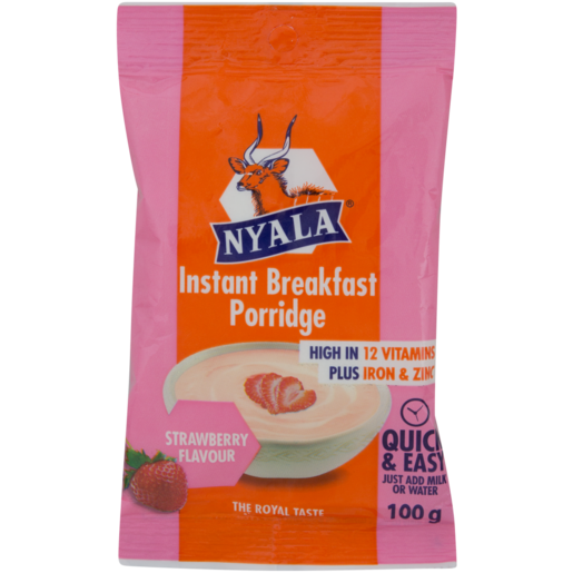 Nyala Strawberry Instant Breakfast Porridge 100g