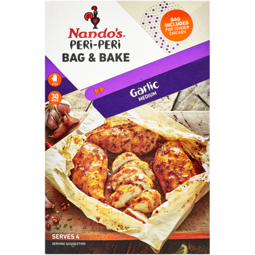 Nando's Peri-Peri Bag & Bake Garlic Flavoured Chicken Spice Cook-In Bag 20g